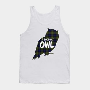 Owl Critter - MacLaren Plaid Tank Top